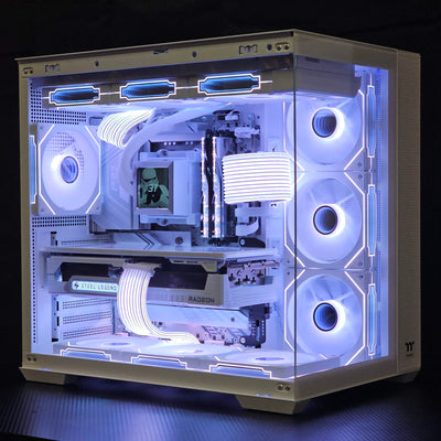 "Stormtrooper" RX 9070 Gaming PC White (Ryzen 7 7800X3D  +  RX 9070)