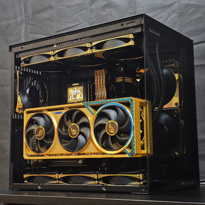 "Dhahab 24K Gold" Showcase PC (i7 14700F + RTX 5080 Dhahab)