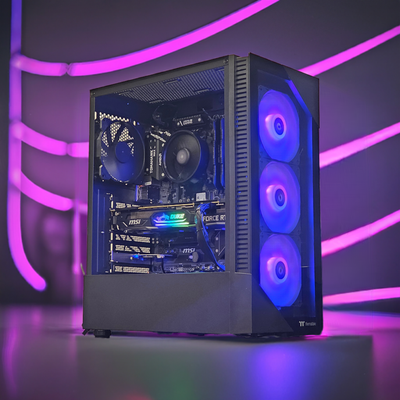 LCC Design Budget Black RGB PC (Ryzen 5 8600G)