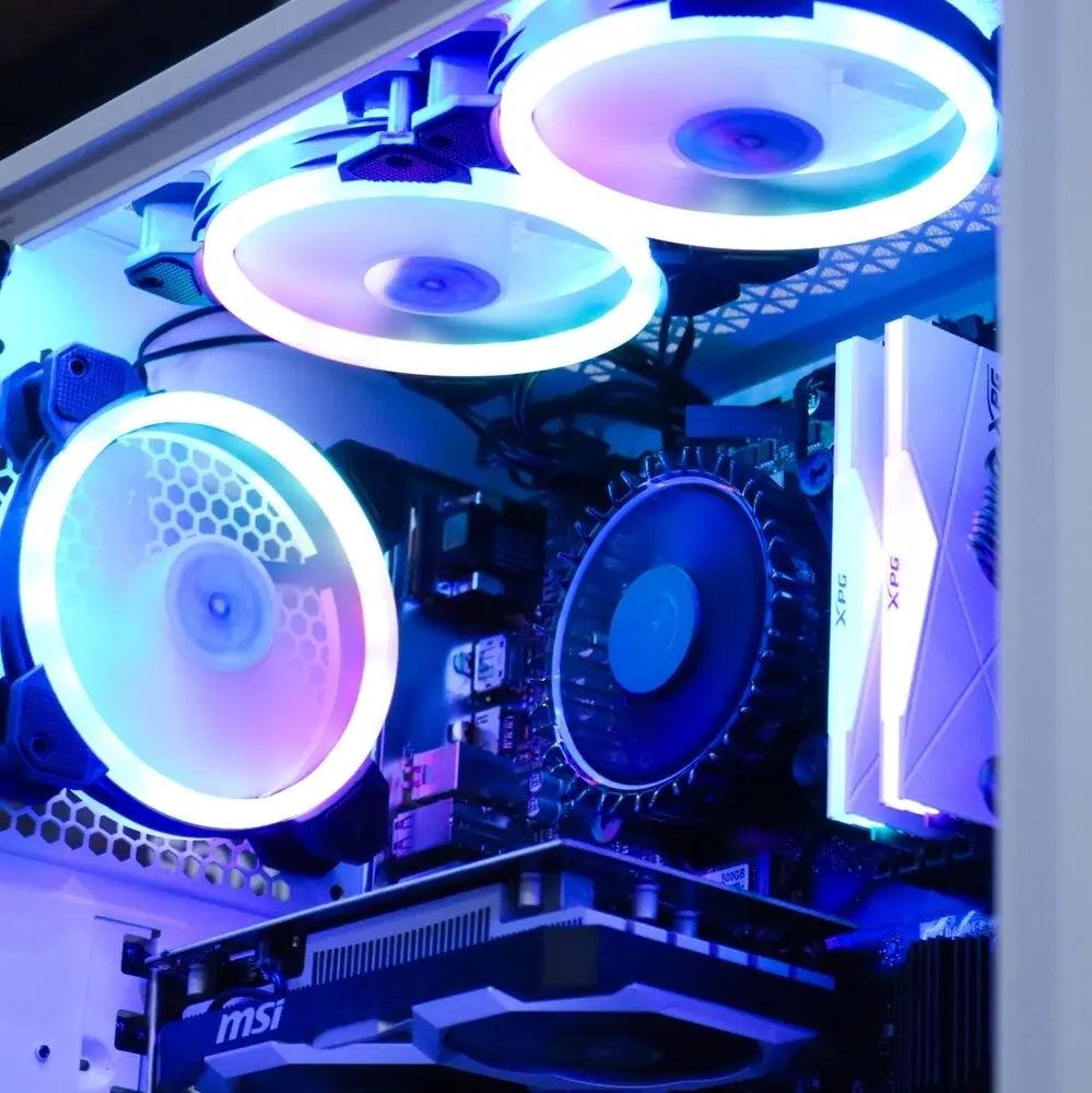Shaelyns White & RGB Intel Rig (i5 12400F + GTX 1650) Lakes Custom Computers